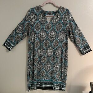 COOLIBAR OCEANSIDE BLUE TUNIC DRESS UPF 50+ WOMEN'S M